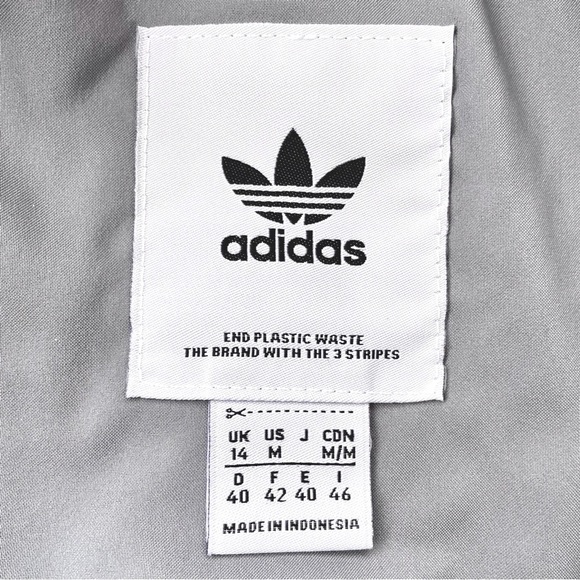 adidas Originals, Elongated Polar Fleece Jacket, Oversized Fit, Grey, Sz… - Picture 7 of 9